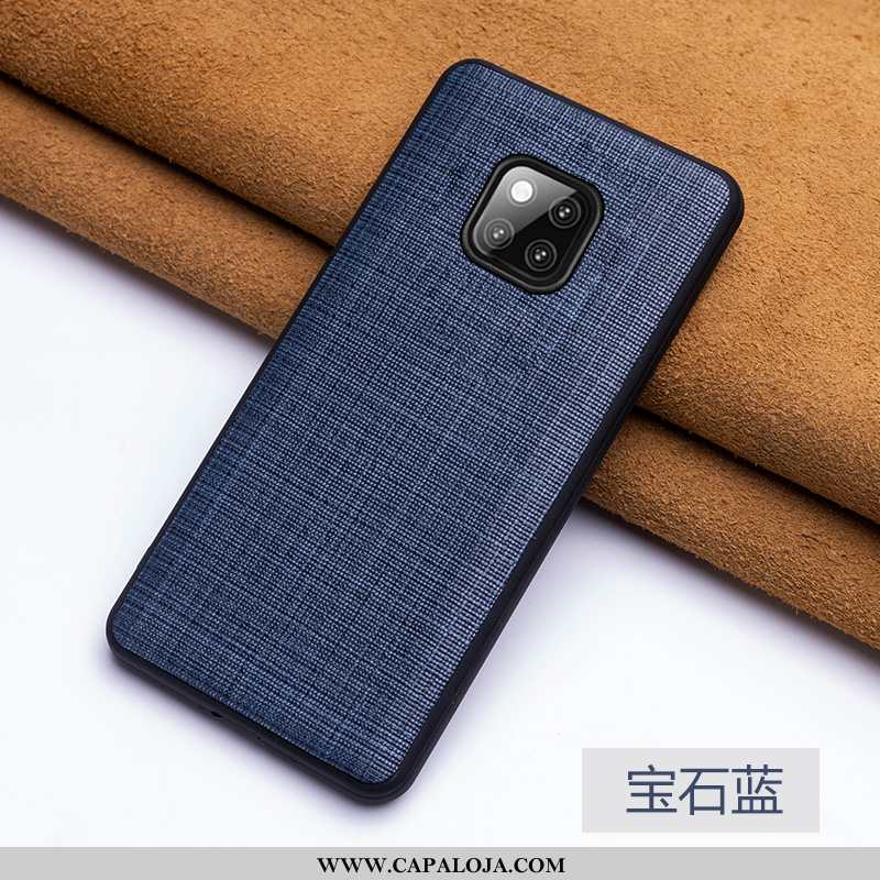 Capa Huawei Mate 20 Rs Tendencia Couro Telemóvel Couro Legitimo Preto, Capas Huawei Mate 20 Rs Prote