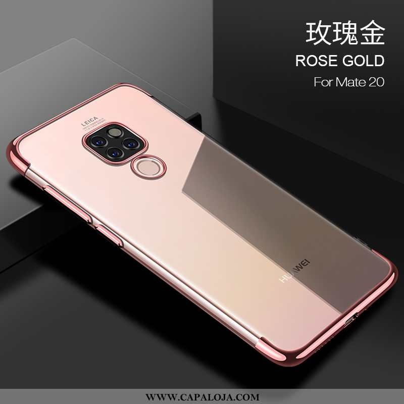 Capa Huawei Mate 20 Tendencia Malha Slim Protetoras Rosa, Capas Huawei Mate 20 Soft Comprar