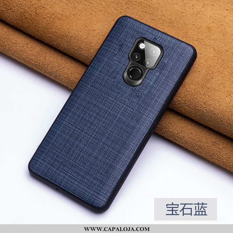 Capa Huawei Mate 20 X Super Tendencia Slim Capas Azul Escuro, Huawei Mate 20 X Couro Legitimo Compra