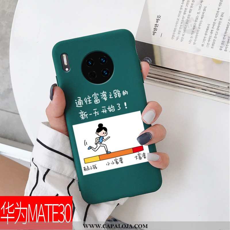 Capa Huawei Mate 30 Fosco Malha Esmeralda Feminino Verde, Capas Huawei Mate 30 Personalizada Promoçã