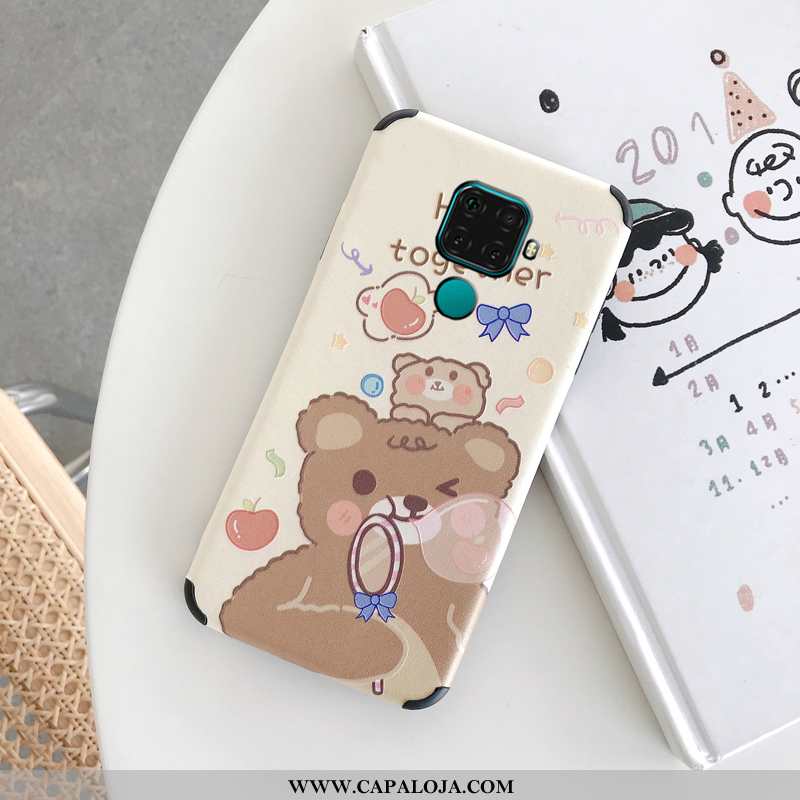 Capa Huawei Mate 30 Lite Personalizada Telemóvel Antiqueda Silicone Branco, Capas Huawei Mate 30 Lit