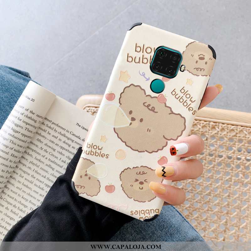 Capa Huawei Mate 30 Lite Personalizada Telemóvel Antiqueda Silicone Branco, Capas Huawei Mate 30 Lit