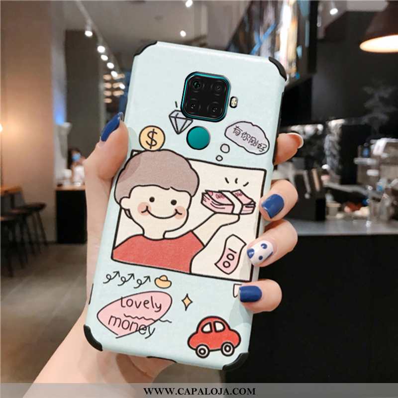 Capa Huawei Mate 30 Lite Personalizada Telemóvel Antiqueda Silicone Branco, Capas Huawei Mate 30 Lit