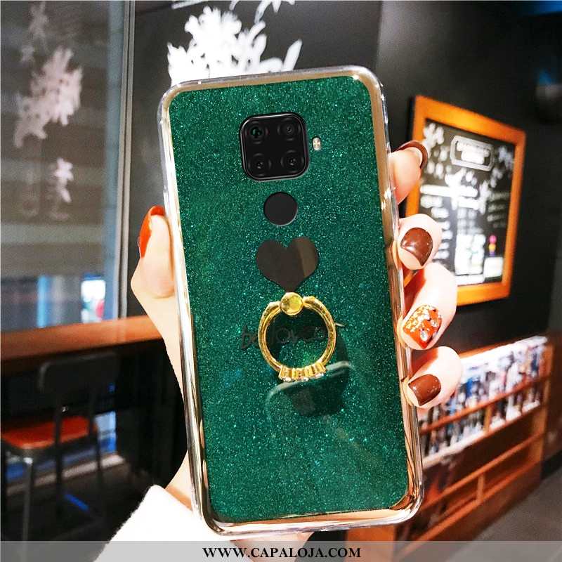 Capa Huawei Mate 30 Lite Soft Telemóvel Capas Simples Verde, Huawei Mate 30 Lite Personalizado Compr