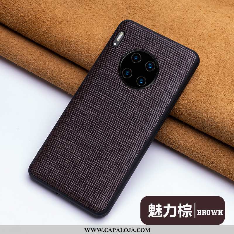 Capa Huawei Mate 30 Pro Couro Legitimo Capas Tendencia Couro Azul, Huawei Mate 30 Pro Slim Venda