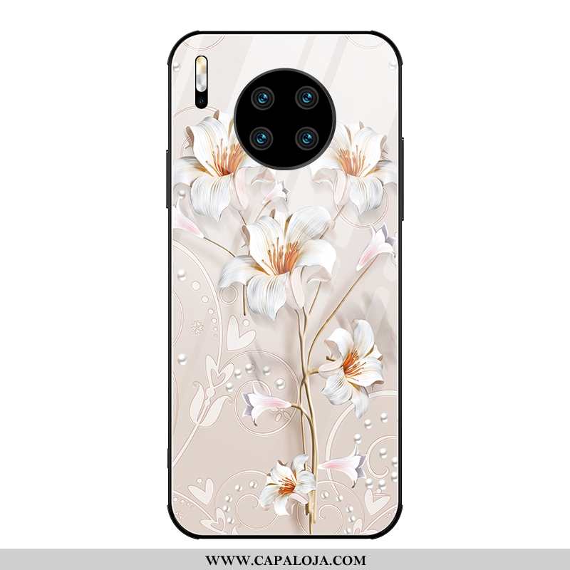 Capa Huawei Mate 30 Pro Personalizada Series Floral Branco, Capas Huawei Mate 30 Pro Criativas Onlin