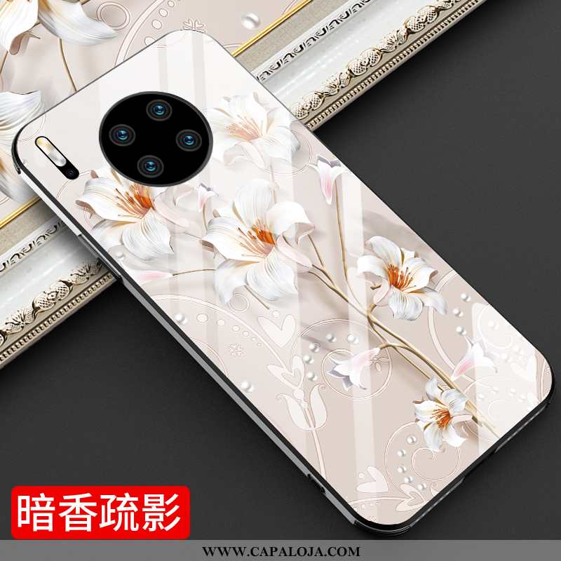 Capa Huawei Mate 30 Pro Personalizada Series Floral Branco, Capas Huawei Mate 30 Pro Criativas Onlin