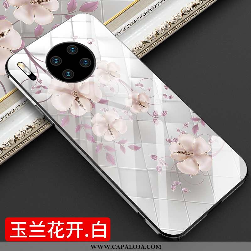 Capa Huawei Mate 30 Pro Personalizada Series Floral Branco, Capas Huawei Mate 30 Pro Criativas Onlin