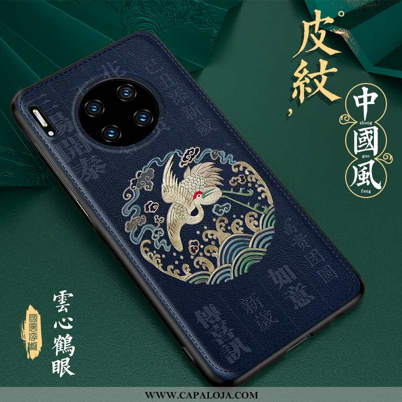 Capa Huawei Mate 30 Pro Personalizado Couro Retro Vermelha Verde, Capas Huawei Mate 30 Pro Criativas