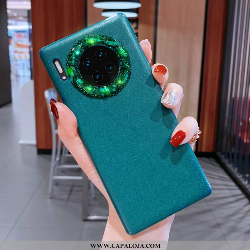 Capa Huawei Mate 30 Pro Protetoras Luxo Laranja Couro Roxo, Capas Huawei Mate 30 Pro Strass Baratos