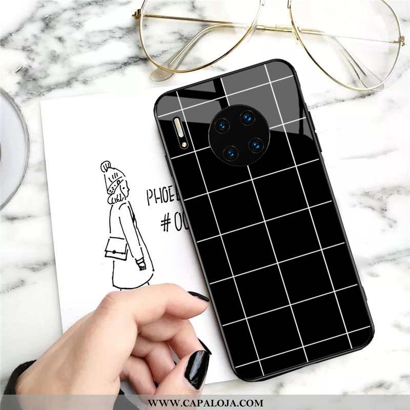 Capa Huawei Mate 30 Pro Tendencia De Grau Telemóvel Vermelha Preto, Capas Huawei Mate 30 Pro Proteto