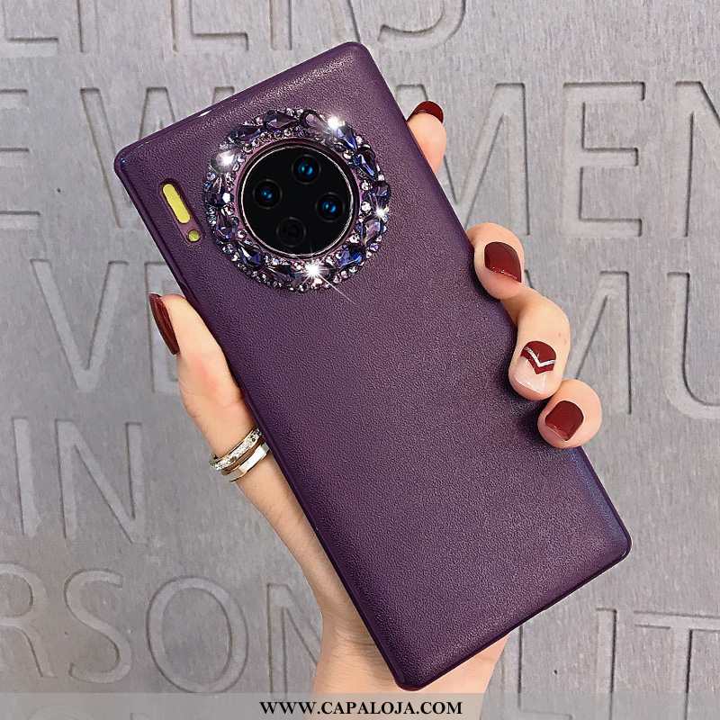 Capa Huawei Mate 30 Protetoras Vermelha Tendencia Completa Roxo, Capas Huawei Mate 30 Strass Online