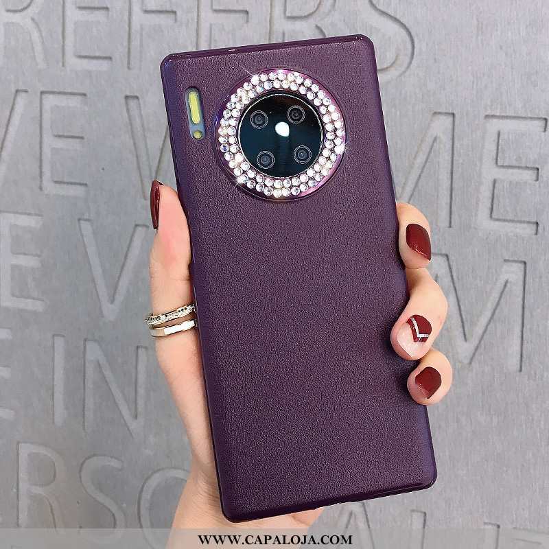 Capa Huawei Mate 30 Protetoras Vermelha Tendencia Completa Roxo, Capas Huawei Mate 30 Strass Online