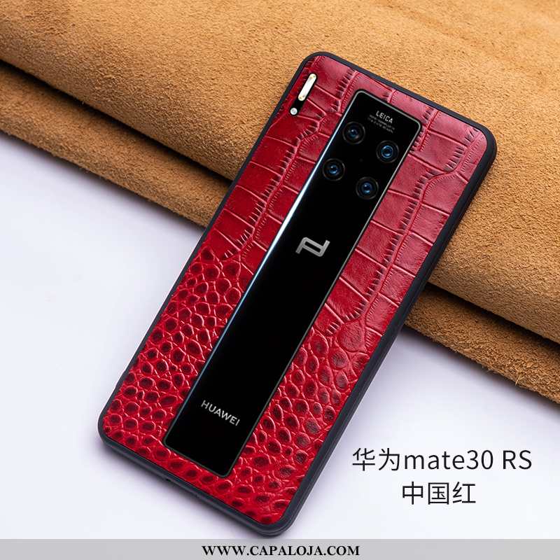 Capa Huawei Mate 30 Rs Super Couro Legitimo Masculino Capas Bordô, Huawei Mate 30 Rs Protetoras Bara