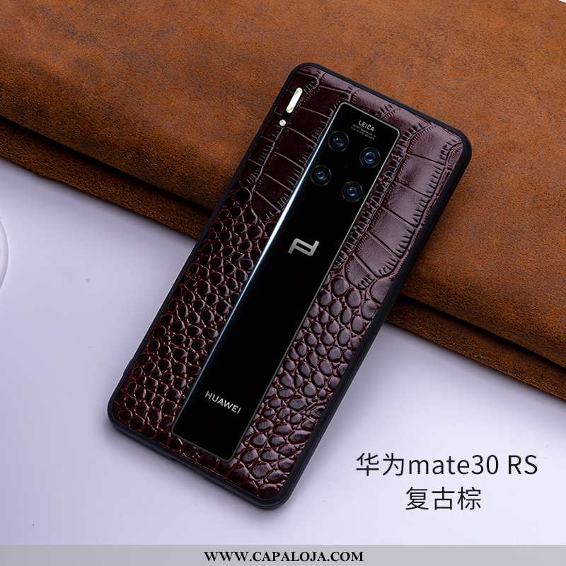 Capa Huawei Mate 30 Rs Super Couro Legitimo Masculino Capas Bordô, Huawei Mate 30 Rs Protetoras Bara