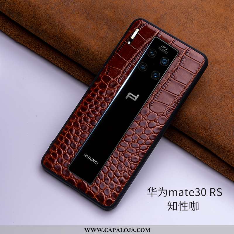 Capa Huawei Mate 30 Rs Super Couro Legitimo Masculino Capas Bordô, Huawei Mate 30 Rs Protetoras Bara