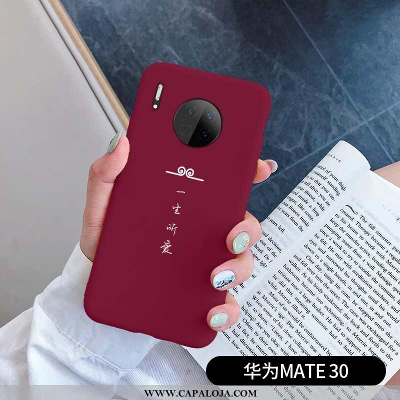 Capa Huawei Mate 30 Silicone Minimalista Completa Casal Vermelho, Capas Huawei Mate 30 Criativas Bar