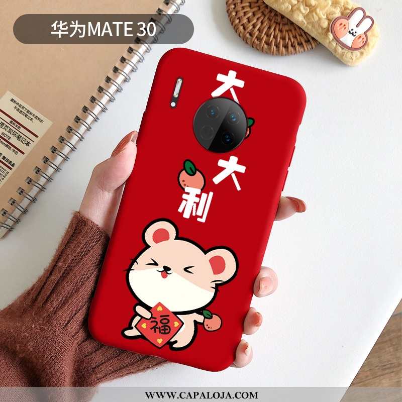 Capa Huawei Mate 30 Slim Capas Antiqueda Grande Vermelho, Huawei Mate 30 Tendencia Promoção