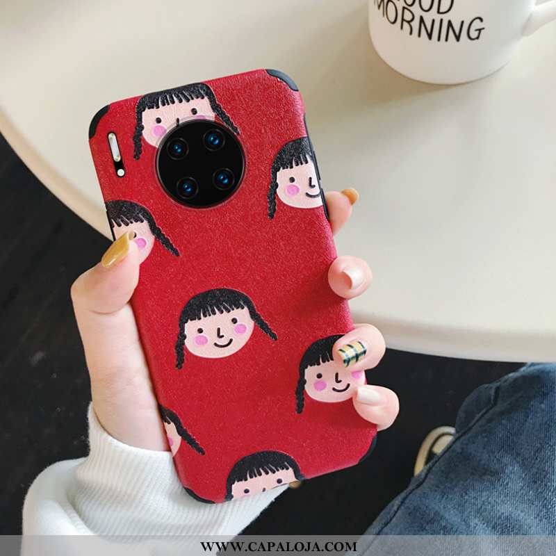 Capa Huawei Mate 30 Tendencia Capas Cases Telemóvel Vermelho, Huawei Mate 30 Soft Comprar