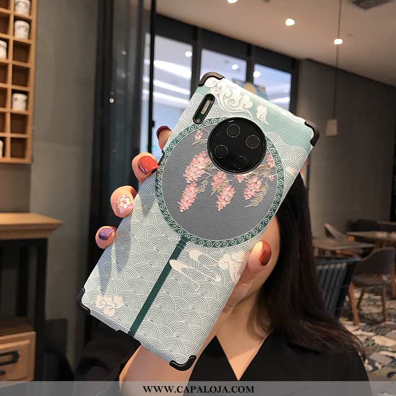 Capa Huawei Mate 30 Tendencia Cases Impacto Capas Azul, Huawei Mate 30 Soft Venda