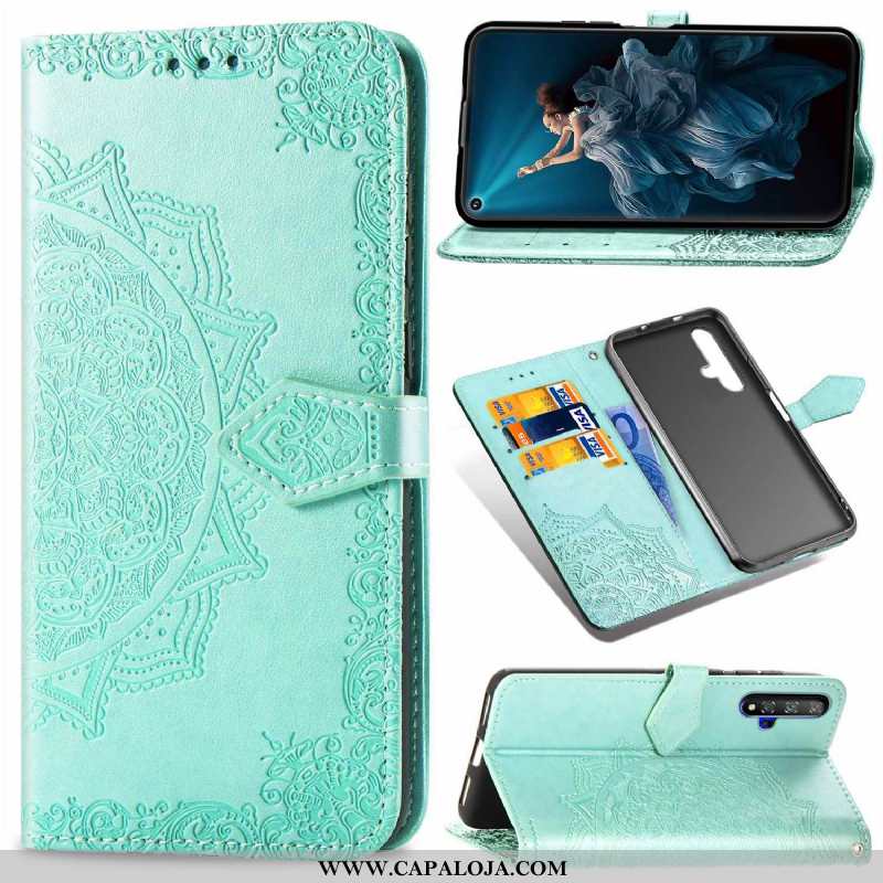 Capa Huawei Nova 5t Cordao Floral Lisas Azul Escuro, Capas Huawei Nova 5t Couro Baratos