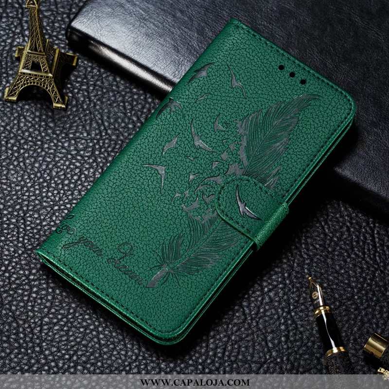 Capa Huawei P Smart 2020 Carteira Capas Antiqueda Telemóvel Verde, Huawei P Smart 2020 Couro Baratos