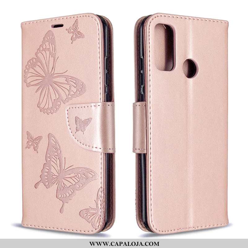 Capa Huawei P Smart 2020 Cordao Borboleta Protetoras Cover Rosa, Capas Huawei P Smart 2020 Couro Onl