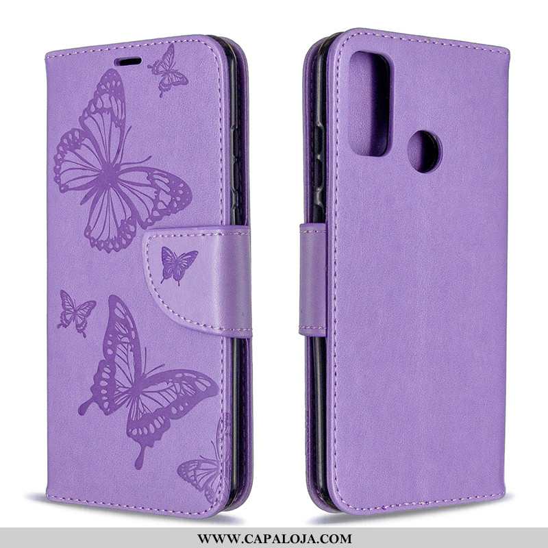 Capa Huawei P Smart 2020 Cordao Borboleta Protetoras Cover Rosa, Capas Huawei P Smart 2020 Couro Onl