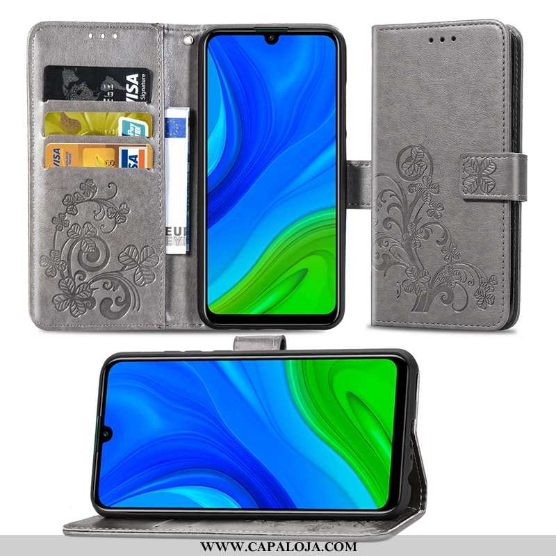 Capa Huawei P Smart 2020 Couro Cases Capas Palha Rosa, Huawei P Smart 2020 Protetoras Baratas