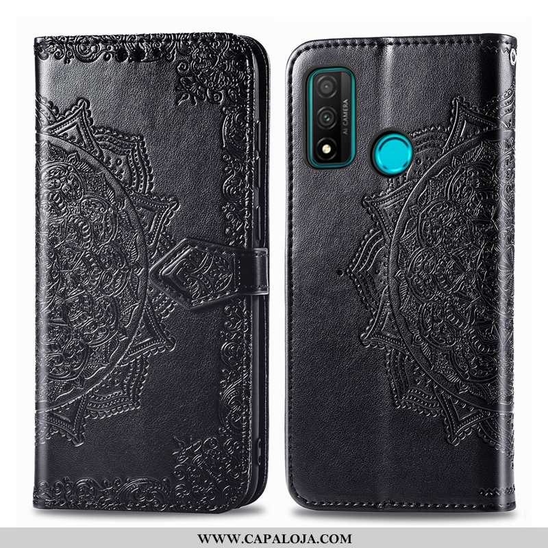 Capa Huawei P Smart 2020 Couro Telemóvel Capas Cases Cinza, Huawei P Smart 2020 Antiqueda Barato