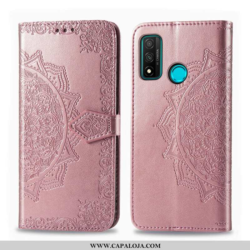 Capa Huawei P Smart 2020 Couro Telemóvel Capas Cases Cinza, Huawei P Smart 2020 Antiqueda Barato