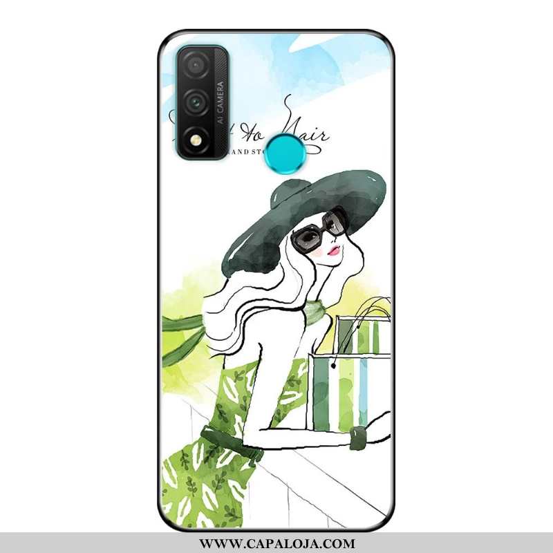 Capa Huawei P Smart 2020 Desenho Animado Telemóvel Cases Fosco Azul, Capas Huawei P Smart 2020 Soft 