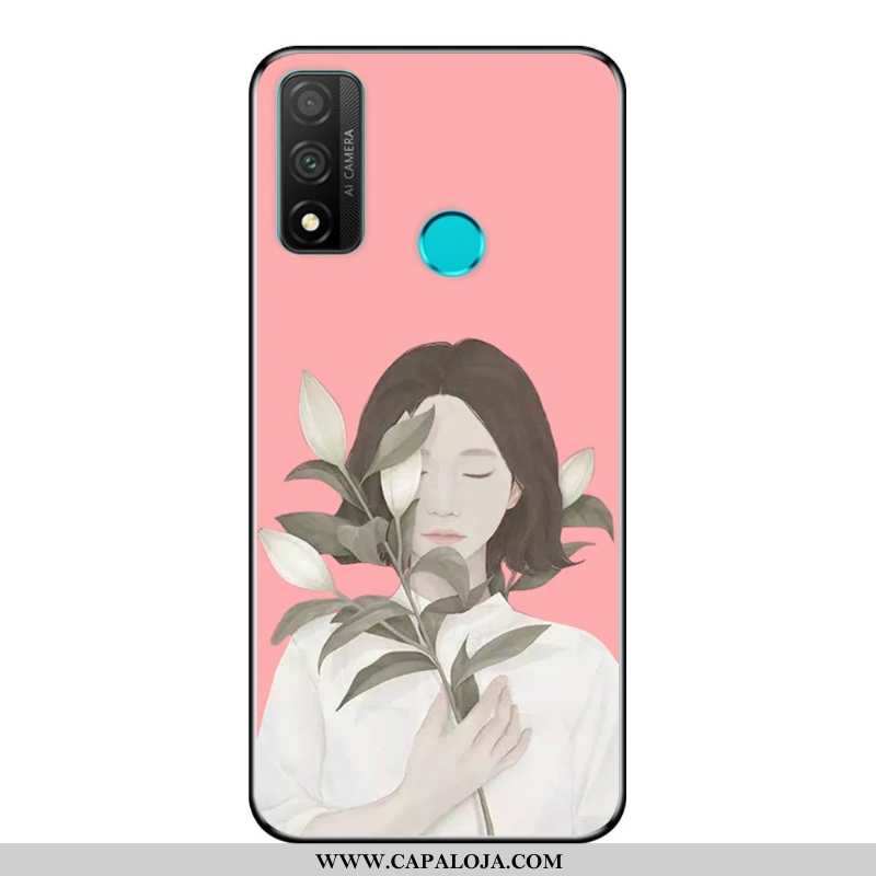 Capa Huawei P Smart 2020 Desenho Animado Telemóvel Cases Fosco Azul, Capas Huawei P Smart 2020 Soft 