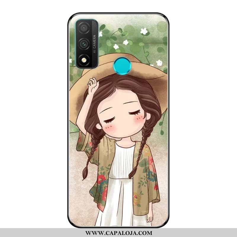 Capa Huawei P Smart 2020 Desenho Animado Telemóvel Cases Fosco Azul, Capas Huawei P Smart 2020 Soft 