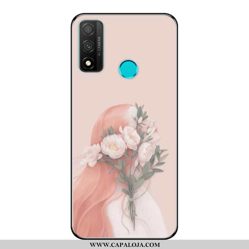 Capa Huawei P Smart 2020 Desenho Animado Telemóvel Cases Fosco Azul, Capas Huawei P Smart 2020 Soft 