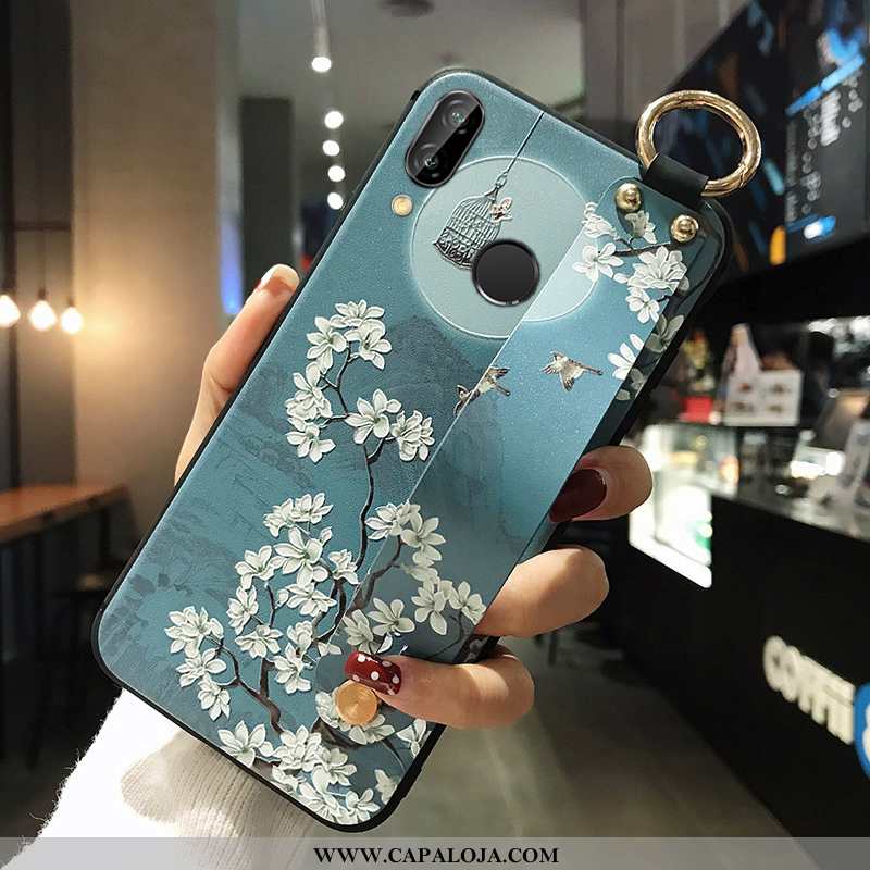 Capa Huawei P Smart+ 2020 Protetoras Telemóvel Wrisband Azul, Capas Huawei P Smart+ 2020 Feminino Co