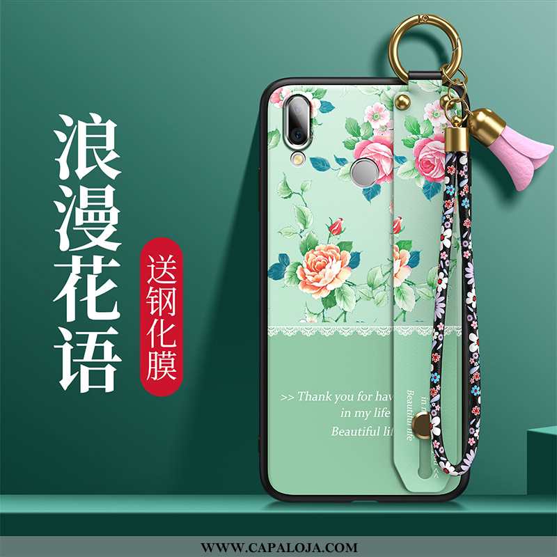 Capa Huawei P Smart 2020 Soft Slim Feminino Wrisband Verde, Capas Huawei P Smart 2020 Protetoras Onl