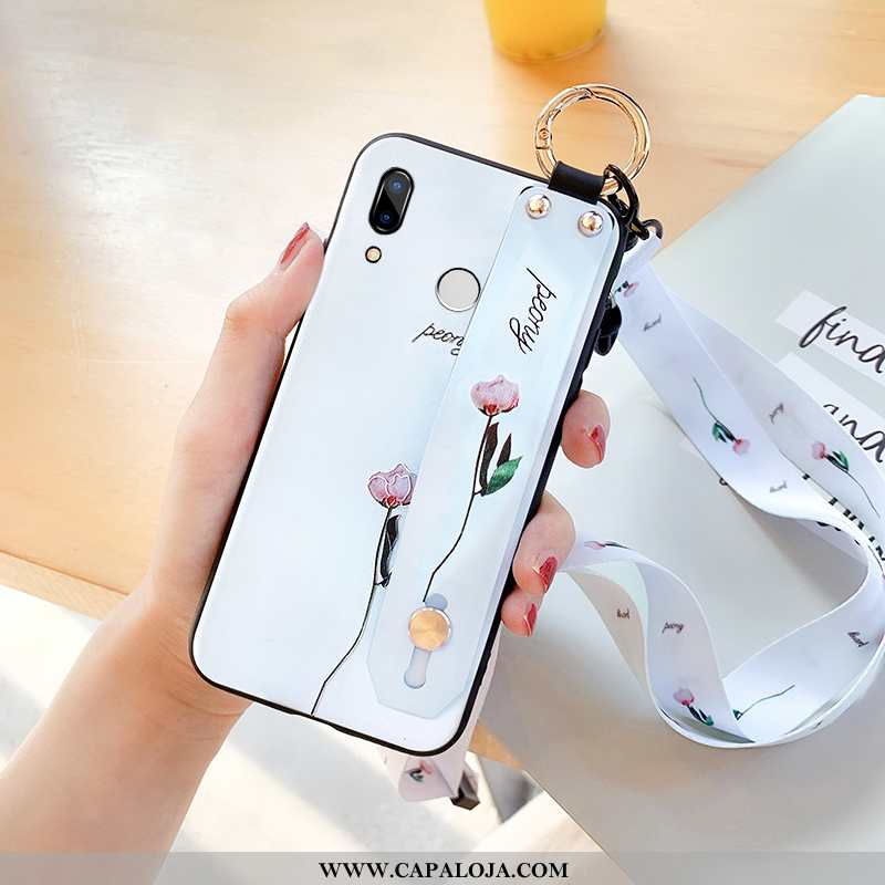 Capa Huawei P Smart+ Cordao Malha De Grau Slim Azul, Capas Huawei P Smart+ Personalizada Baratos