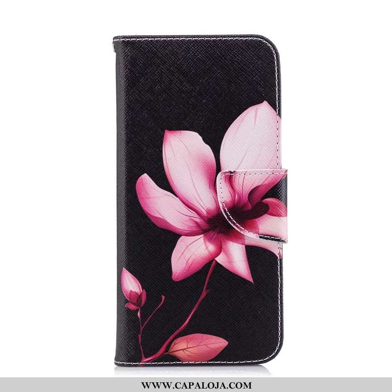 Capa Huawei P Smart Desenho Animado Protetoras Telemóvel Cover Preto, Capas Huawei P Smart Couro Bar