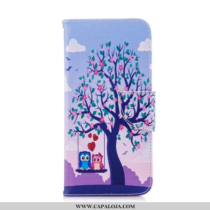 Capa Huawei P Smart Desenho Animado Protetoras Telemóvel Cover Preto, Capas Huawei P Smart Couro Bar