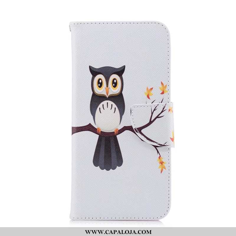 Capa Huawei P Smart Desenho Animado Protetoras Telemóvel Cover Preto, Capas Huawei P Smart Couro Bar