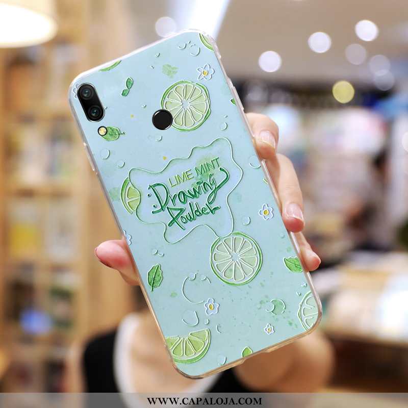 Capa Huawei P Smart+ Fosco Antiqueda Silicone Vermelha Verde, Capas Huawei P Smart+ Personalizada Pr