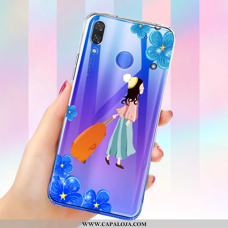 Capa Huawei P Smart+ Soft Feminino Capas Clara Azul, Huawei P Smart+ Protetoras Venda