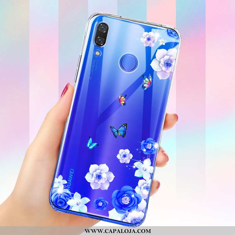 Capa Huawei P Smart+ Soft Feminino Capas Clara Azul, Huawei P Smart+ Protetoras Venda