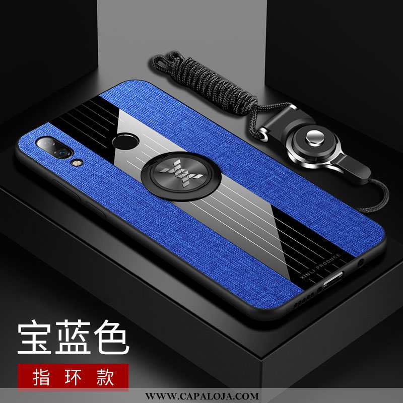 Capa Huawei P Smart+ Soft Telemóvel Cases Antiqueda Azul, Capas Huawei P Smart+ Protetoras Promoção