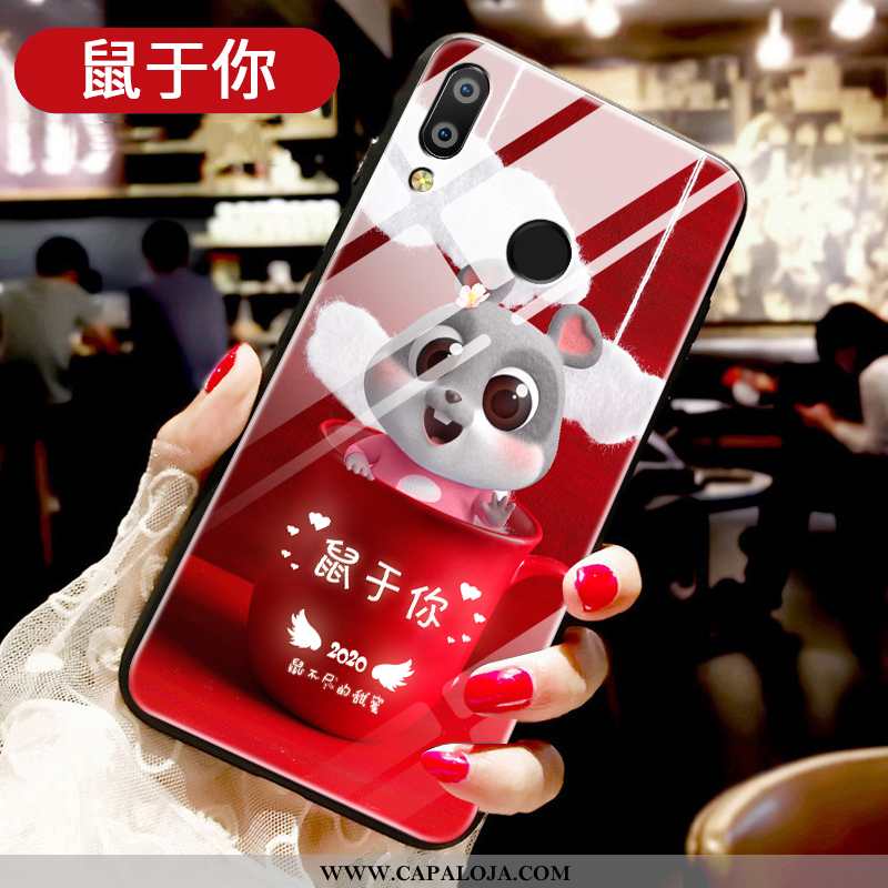 Capa Huawei P Smart+ Tendencia Masculino Capas Antiqueda Vermelho, Huawei P Smart+ Soft Baratos