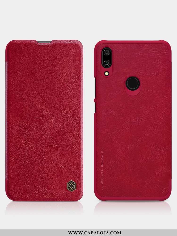 Capa Huawei P Smart Z Couro Vermelha Telemóvel Cases Vermelho, Capas Huawei P Smart Z Baratos