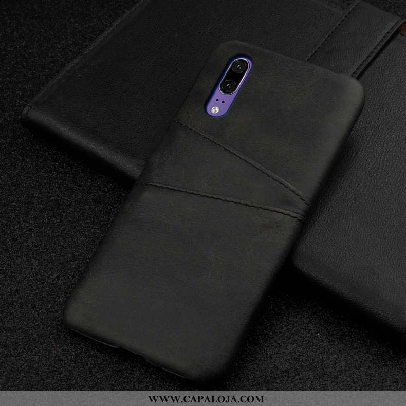 Capa Huawei P20 Couro Antiqueda Business Polegadas Castanho, Capas Huawei P20 Protetoras Promoção