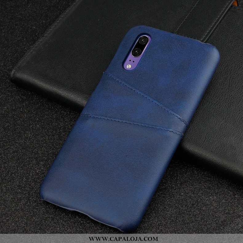 Capa Huawei P20 Couro Antiqueda Business Polegadas Castanho, Capas Huawei P20 Protetoras Promoção