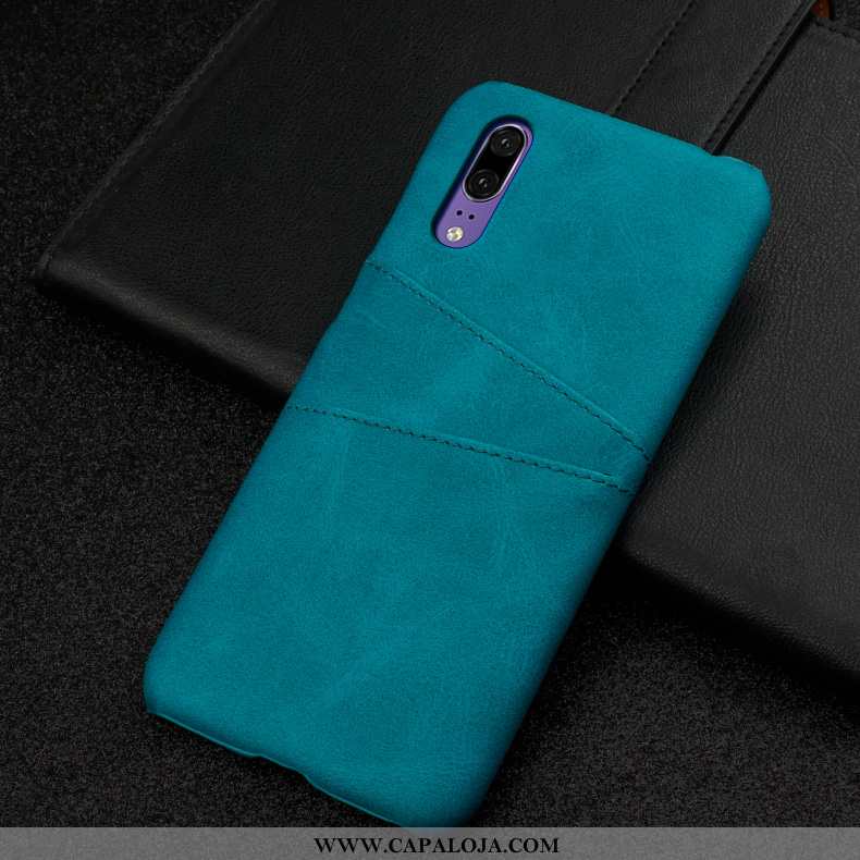 Capa Huawei P20 Couro Antiqueda Business Polegadas Castanho, Capas Huawei P20 Protetoras Promoção